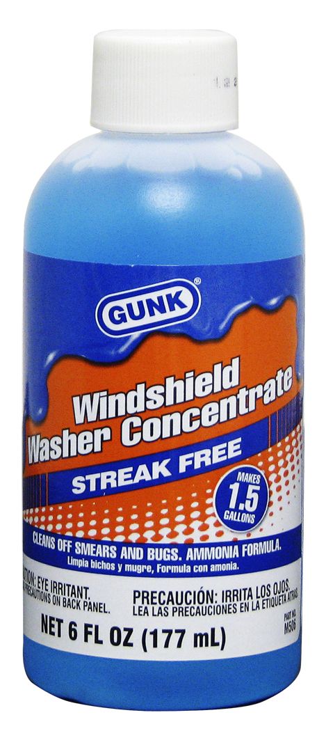 Item # 2535-M506, GUNK® WINDSHIELD WASHER CONCENTRATE SUMMER 6 FL OZ On SC  Fastening Systems